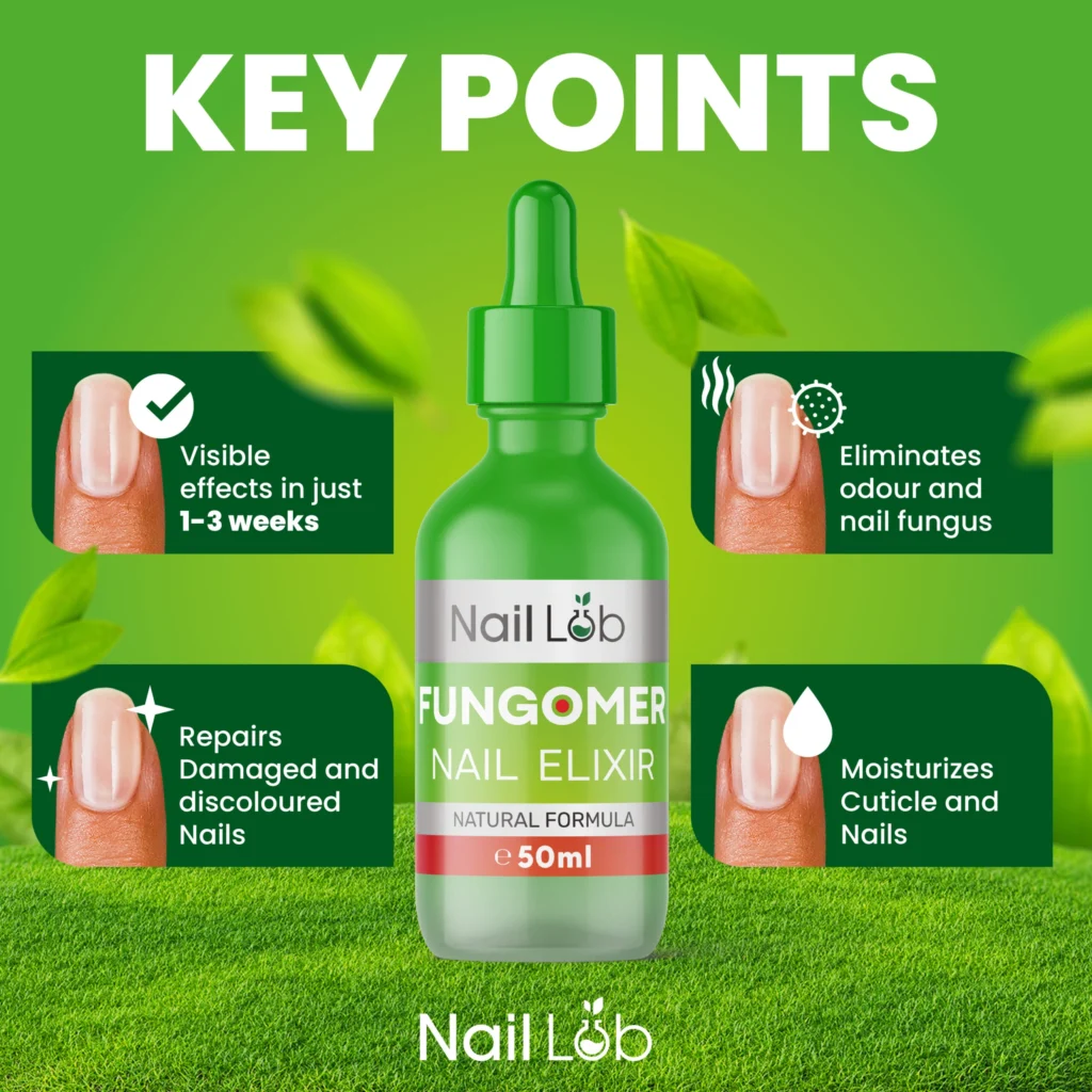 Key Points of the Fungomer Nail Elixir product